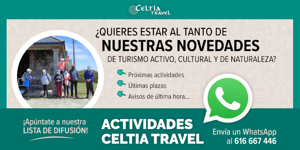 Apúntate a la lista de difusión de whatsap de Celtia Travel